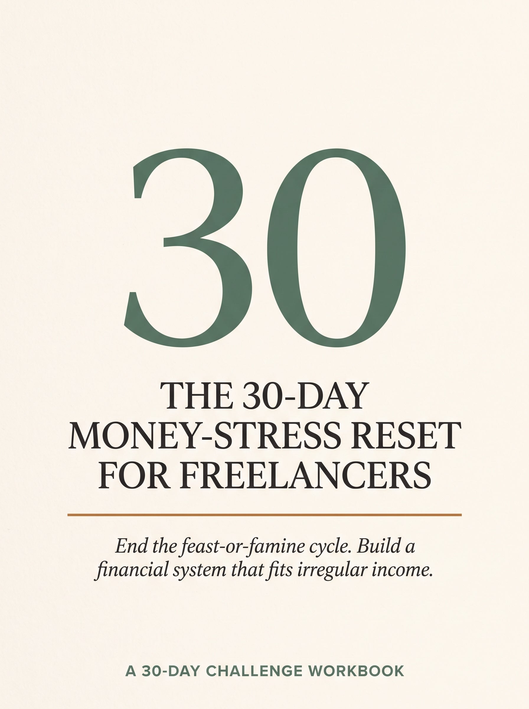 Cover of The 30-Day Money-Stress Reset for Freelancers