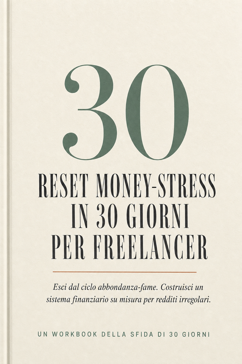 Copertina di Reset Money-Stress in 30 Giorni per Freelancer