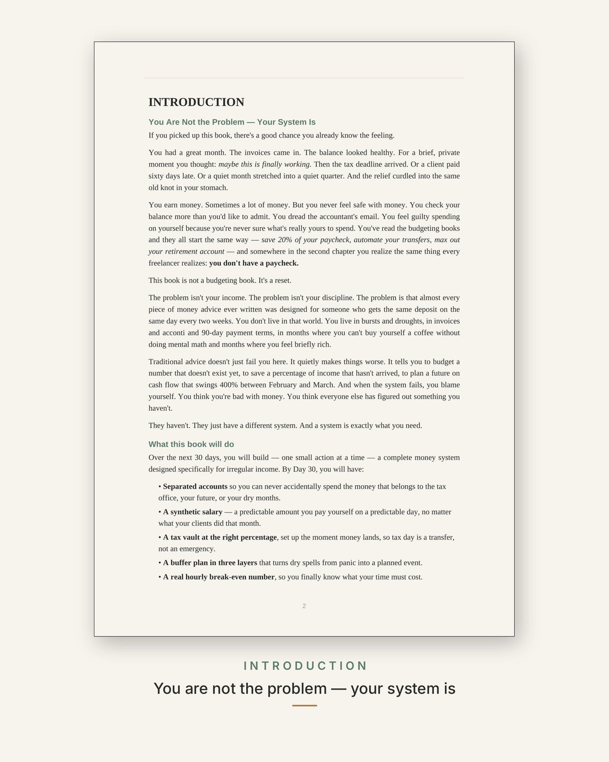 The 30-Day Money-Stress Reset for Freelancers