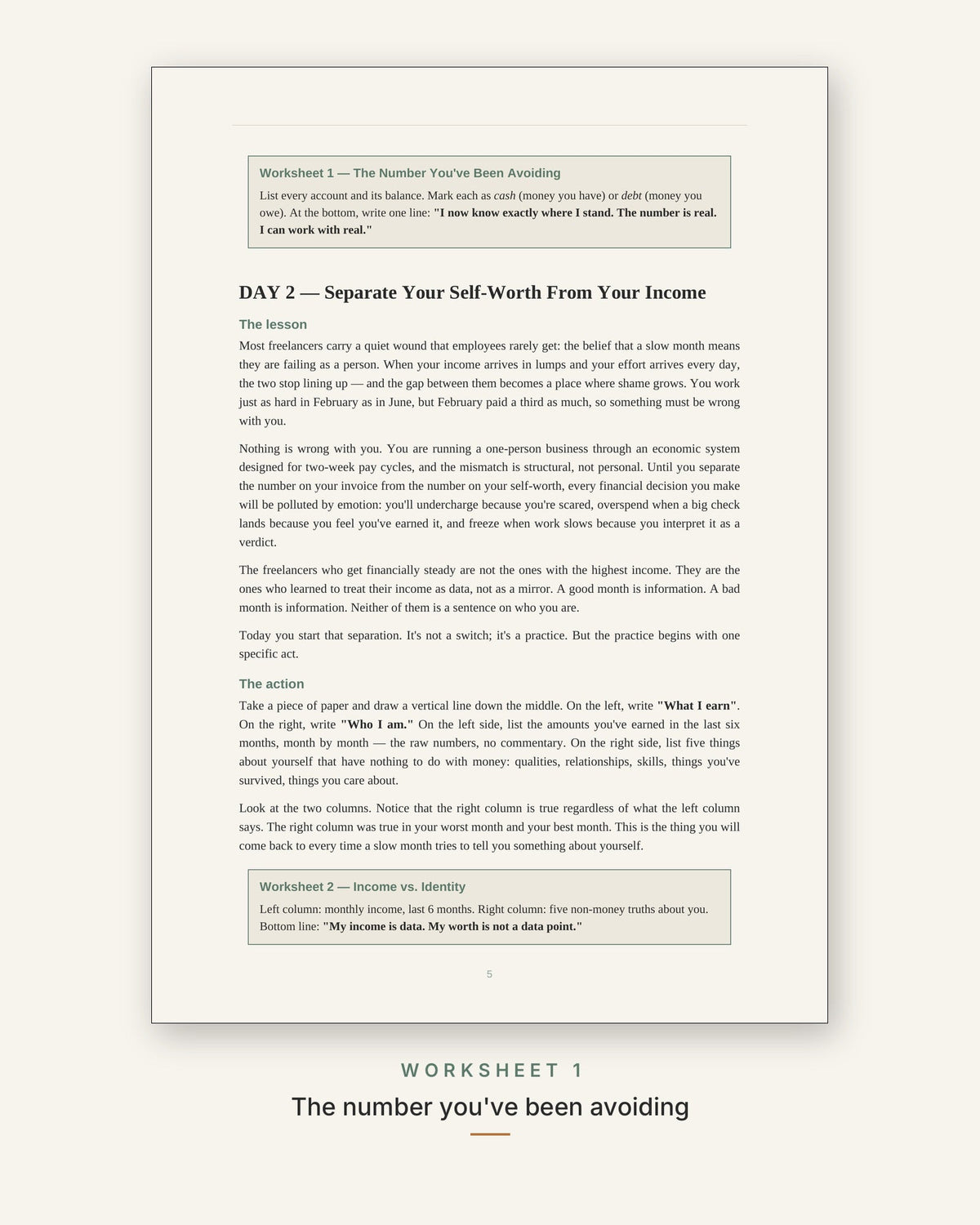 The 30-Day Money-Stress Reset for Freelancers
