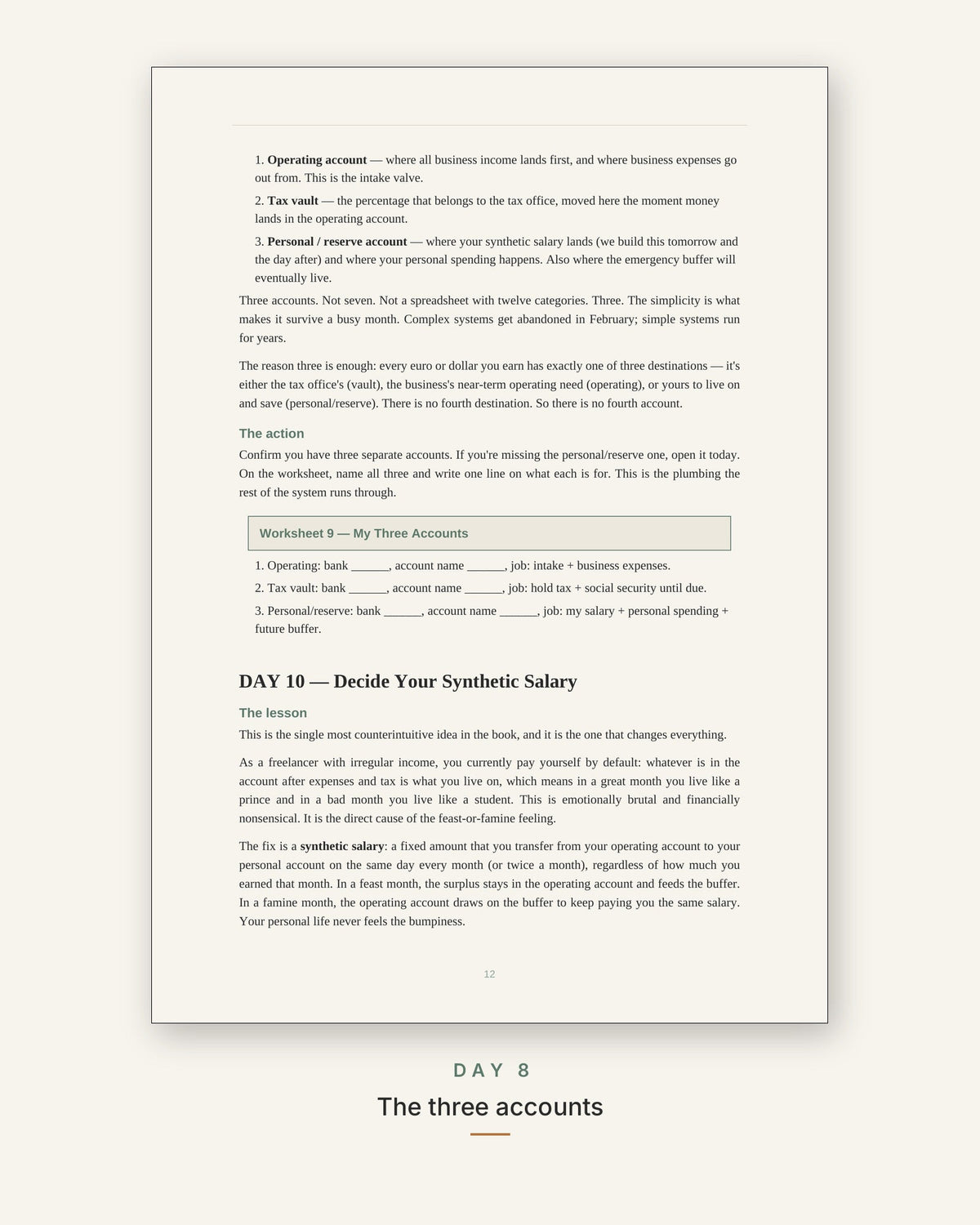 The 30-Day Money-Stress Reset for Freelancers